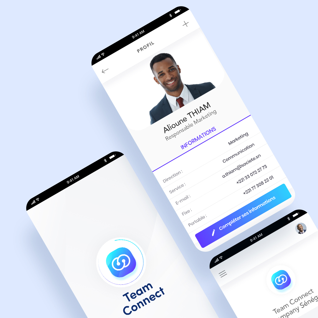 UX/UI Team Connect – Réseau social entreprise